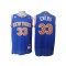 New York Knicks #33 Patrick Ewing Blue Hardwood Classics Jersey