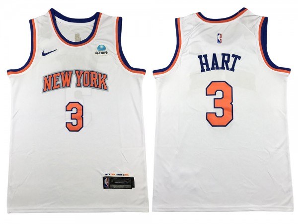 New York Knicks #3 Josh Hart White Swingman Jersey