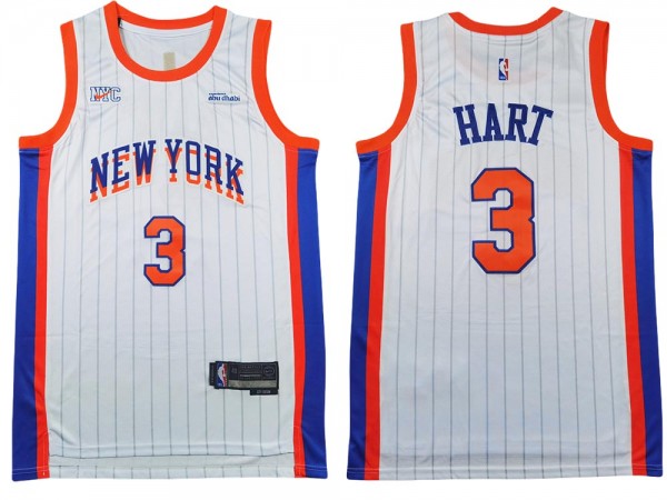 New York Knicks #3 Josh Hart White 2024/25 City Edition Swingman Jersey New York Knicks #3 Josh Hart White 2024/25 City Edition Swingman Jersey