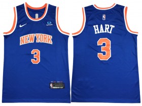 New York Knicks #3 Josh Hart Blue Swingman Jersey