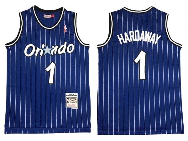 M&N Orlando Magic #1 Anfernee Hardaway Blue 1993/94 Hardwood Classics Jersey