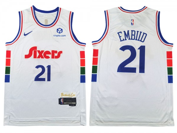 Philadelphia 76ers #21 Joel Embiid White 2024/25 City Edition Swingman Jersey