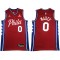 Philadelphia 76ers #0 Tyrese Maxey Red Swingman Jersey