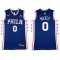 Philadelphia 76ers #0 Tyrese Maxey Royal Swingman Jersey