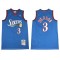 M&N Philadelphia 76ers #3 Allen Iverson Blue1990-00 Hardwood Classics Jersey