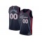 Custom Philadelphia 76ers Navy 2023/24 City Edition Swingman Jersey