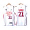 Philadelphia 76ers #21 Joel Embiid 2022/23 White City Edition Swingman Jersey