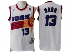 Phoenix Suns #13 Steve Nash White Hardwood Classic Jersey