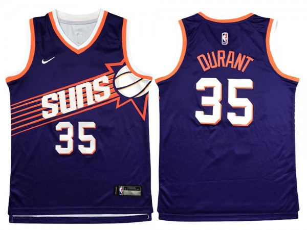 Phoenix Suns #35 Kevin Durant Purple 2023/24 Swingman Jersey