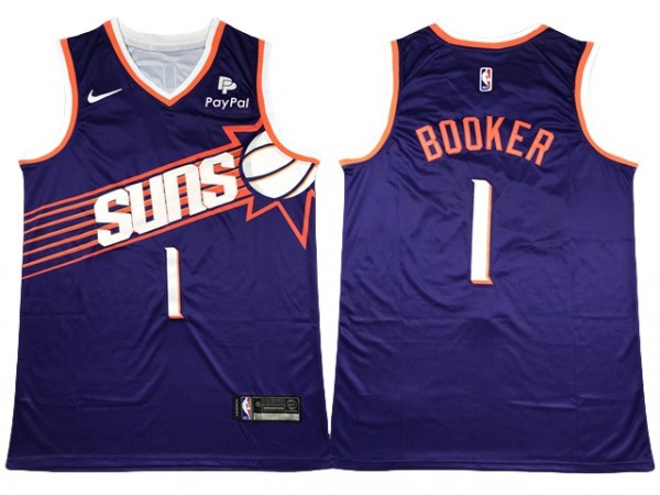 Phoenix Suns #1 Devin Booker Purple 2023/24 Swingman Jersey