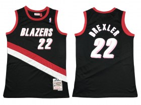 Portland Trail Blazers #22 Clyde Drexler Black 1991-92 Hardwood Classic Jersey