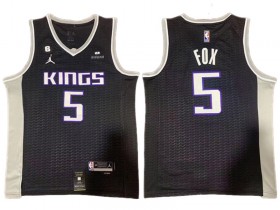 Sacramento Kings #5 De'Aaron Fox 2022/23 Black Statement Edition Swingman Jersey