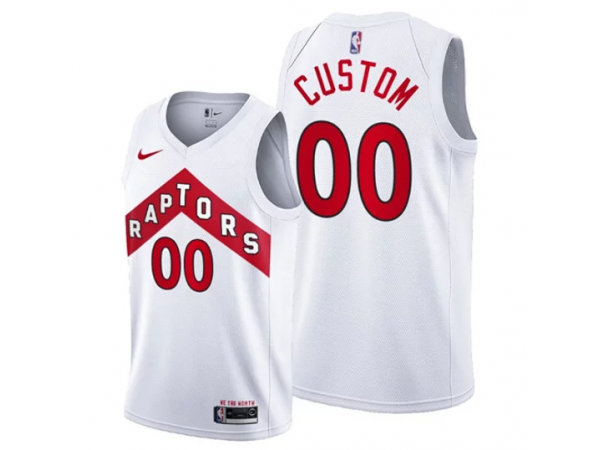 Custom Toronto Raptors White Association Edition Jersey