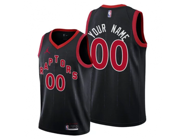 Custom Toronto Raptors Black Statement Edition Jersey