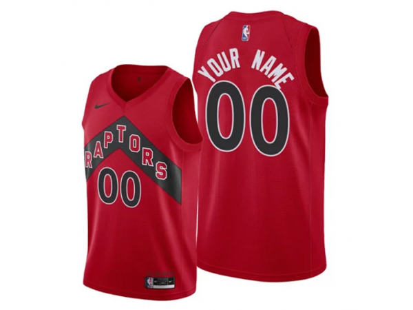 Custom Toronto Raptors Red Icon Edition Jersey