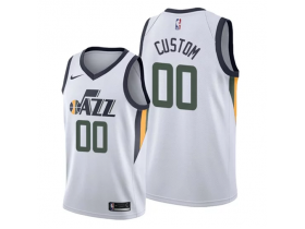 Custom Utah Jazz White Association Edition Jersey