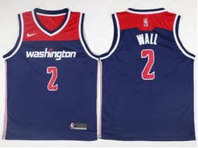 Washington Wizards #2 John Wall Navy Swingman Jersey