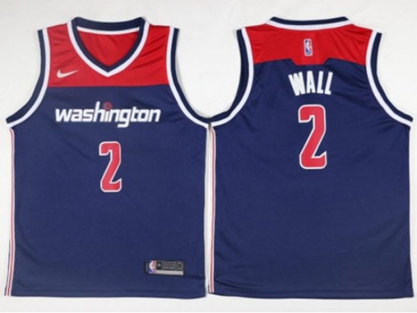 Washington Wizards #2 John Wall Navy Swingman Jersey