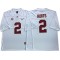 Alabama Crimson Tide #2 Jalen Hurts White Football Jersey