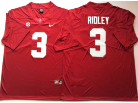 NCAA Alabama Crimson Tide #3 Calvin Ridley Red College Football Jersey