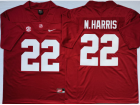 NCAA Alabama Crimson Tide #22 Najee Harris Red College Football Jersey
