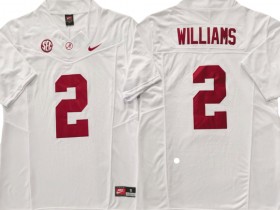 Alabama Crimson Tide #2 Ryan Williams White Vapor F.U.S.E. Limited Jersey