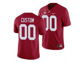Custom NCAA Alabama Crimson Tide Red Football Jersey