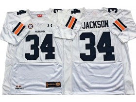 Auburn Tigers #34 Bo Jackson White Football Jersey