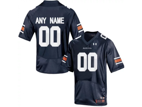 Custom NCAA Auburn Tigers Navy College Football Jersey