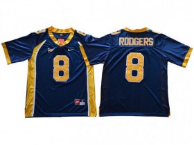 NCAA California Golden Bears #8 Aaron Rodgers Navy College Football Jersey