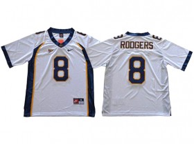 NCAA California Golden Bears #8 Aaron Rodgers White College Football Jersey