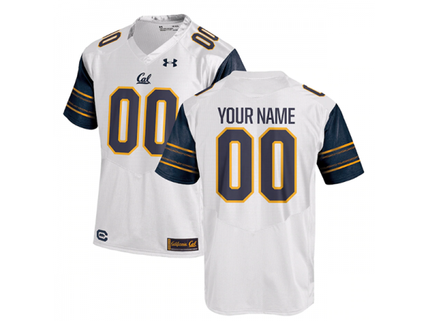 Custom NCAA California Golden Bears White College Football Jersey