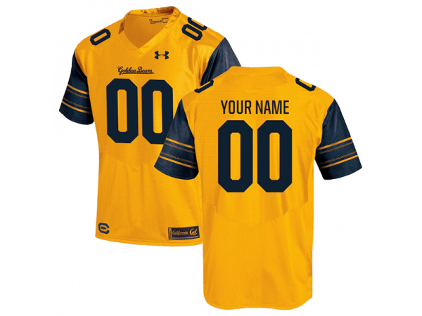 Custom NCAA California Golden Bears Gold College Football Jersey