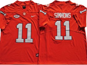 Clemson Tigers #11 Isaiah Simmons Orange Football Jersey