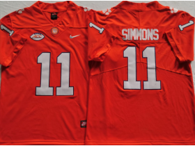 Clemson Tigers #11 Isaiah Simmons Orange Football Jersey