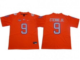 Clemson Tigers #9 Travis Etienne Jr. Orange Football Jersey