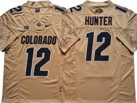 Colorado Buffaloes #12 Travis Hunter Gold Vapor F.U.S.E. Limited Jersey