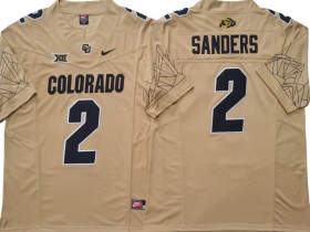 Colorado Buffaloes #2 Shedeur Sanders Gold Vapor F.U.S.E. Limited Jersey