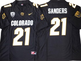 NCAA Colorado Buffaloes #21 Shilo Sanders Black Vapor F.U.S.E. Limited Jersey