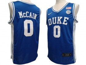 NCAA Duke Blue Devil #0 Jared McCain Blue College Basketball Jersey