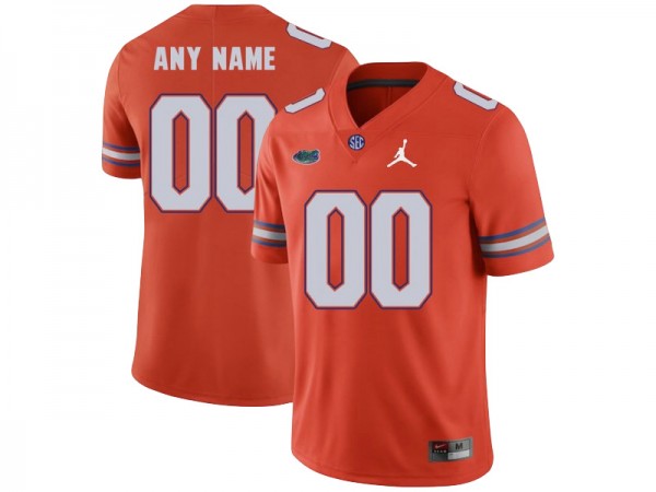 Custom NCAA Florida Gators Orange College Football Jersey