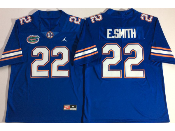 NCAA Florida Gators #22 Emmitt Smith Blue College Football Jersey