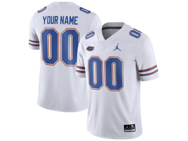 Custom NCAA Florida Gators White College Football Jersey