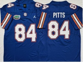 NCAA Florida Gators #84 Kyle Pitts Blue College Football Jersey