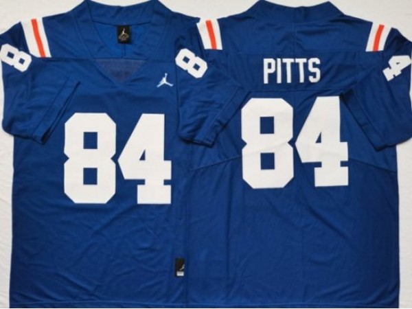 NCAA Florida Gators #84 Kyle Pitts Blue Alternate College Football Jersey