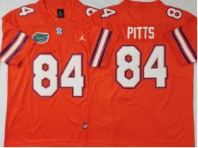 NCAA Florida Gators #84 Kyle Pitts Orange College Football Jersey