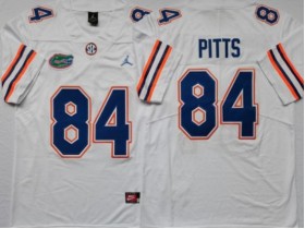 NCAA Florida Gators #84 Kyle Pitts White College Football Jersey