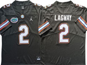 NCAA Florida Gators #2 DJ Lagway Black Football Jersey