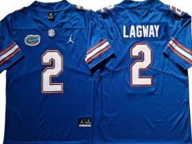 NCAA Florida Gators #2 DJ Lagway Blue Football Jersey