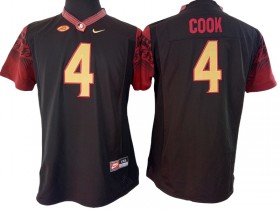 Florida State Seminoles #4 Dalvin Cook Black Football Jersey